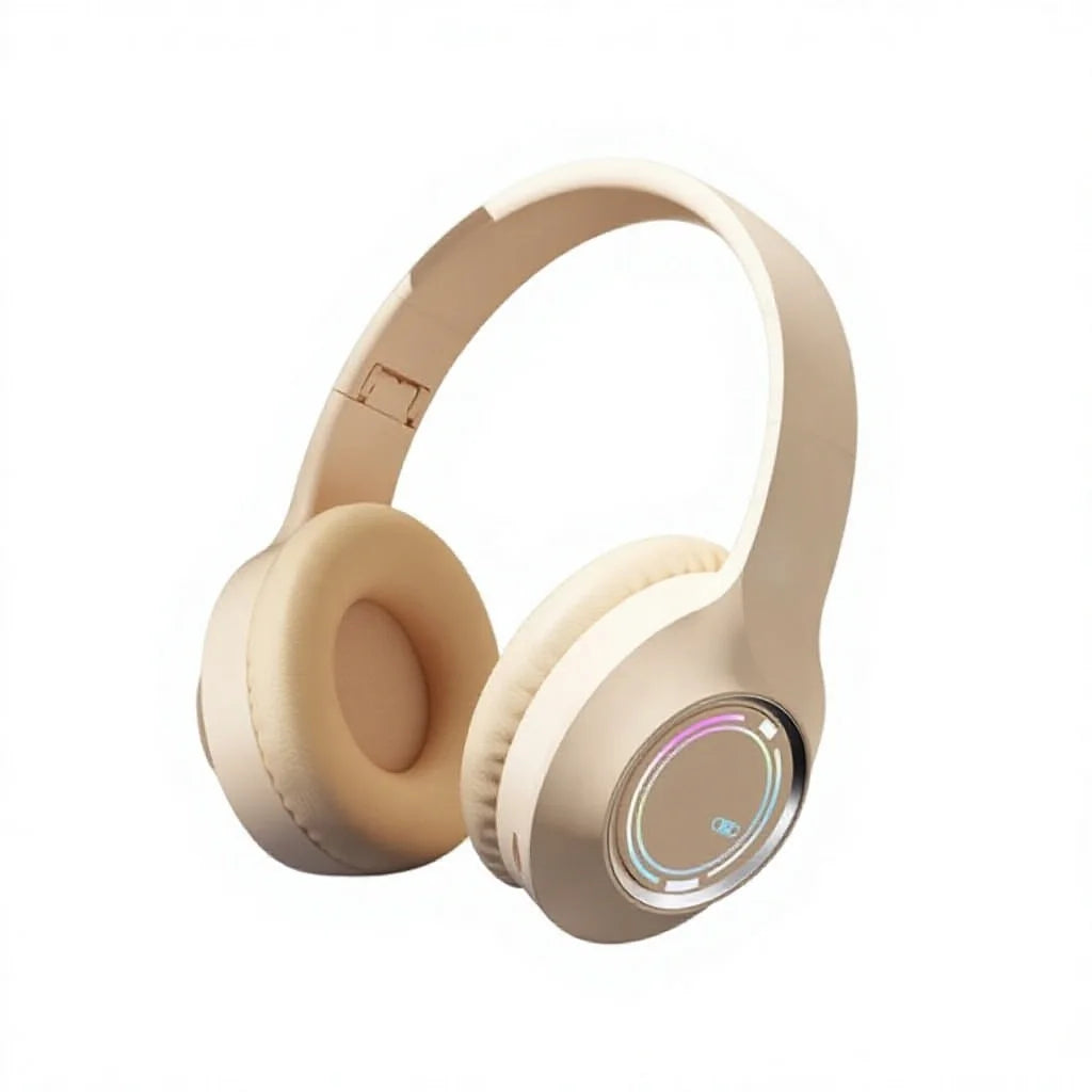 Best-selling M3 Over-Ear Wireless for 5.4 Headphones Colorful Lighting Deep Bass Active Noise Cancellation Plastic