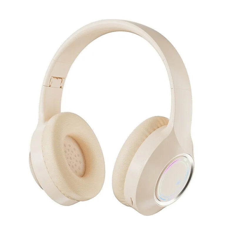 Best-selling M3 Over-Ear Wireless for 5.4 Headphones Colorful Lighting Deep Bass Active Noise Cancellation Plastic