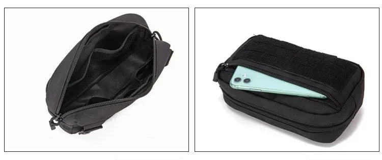 Tactical 1000D Laser Cut Molle Pouche Compact Water-Resistant Utility Admin Bag for Backpack Vest Duty Belt Hunting Accessory