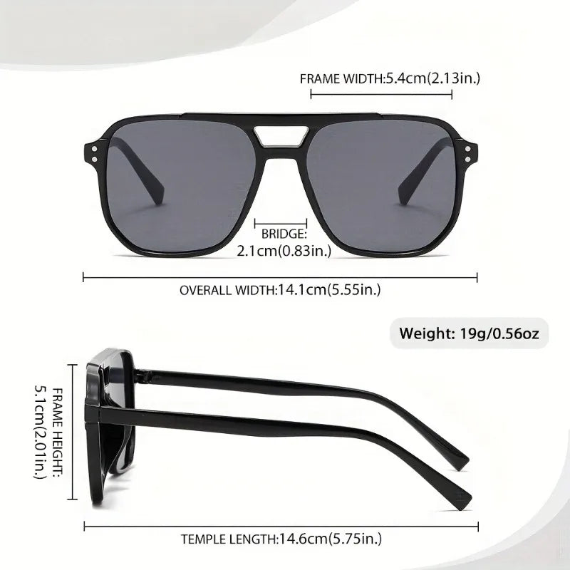 3Pcs Retro Colored Fashion Glasses Set, Stylish Decor Eyewear