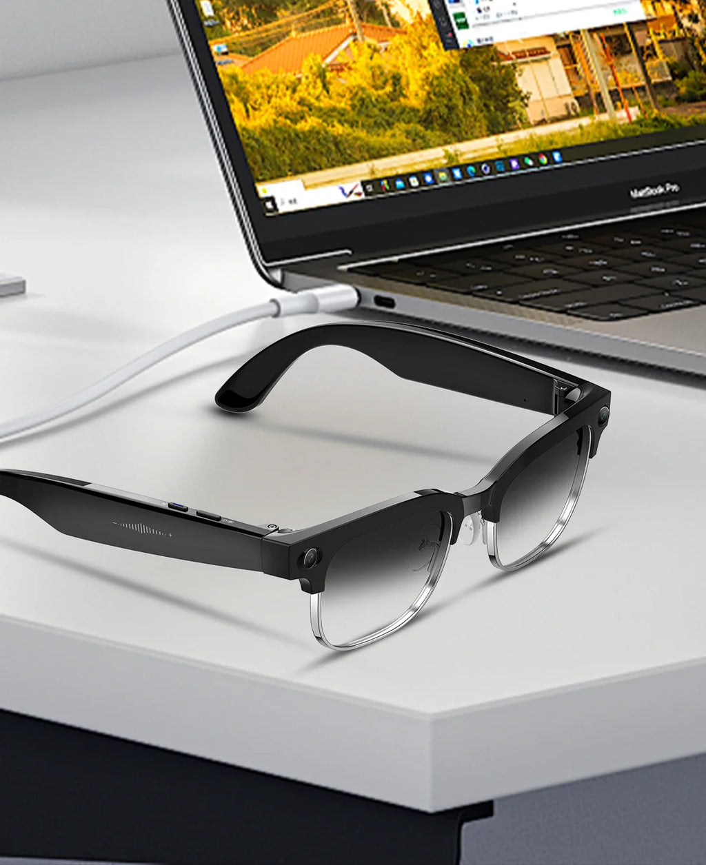 AI Smart Glasses To Take Photos Videos 800W HD Camera Intelligent Translation Photo-taking And Object Recognition Smart Glasses