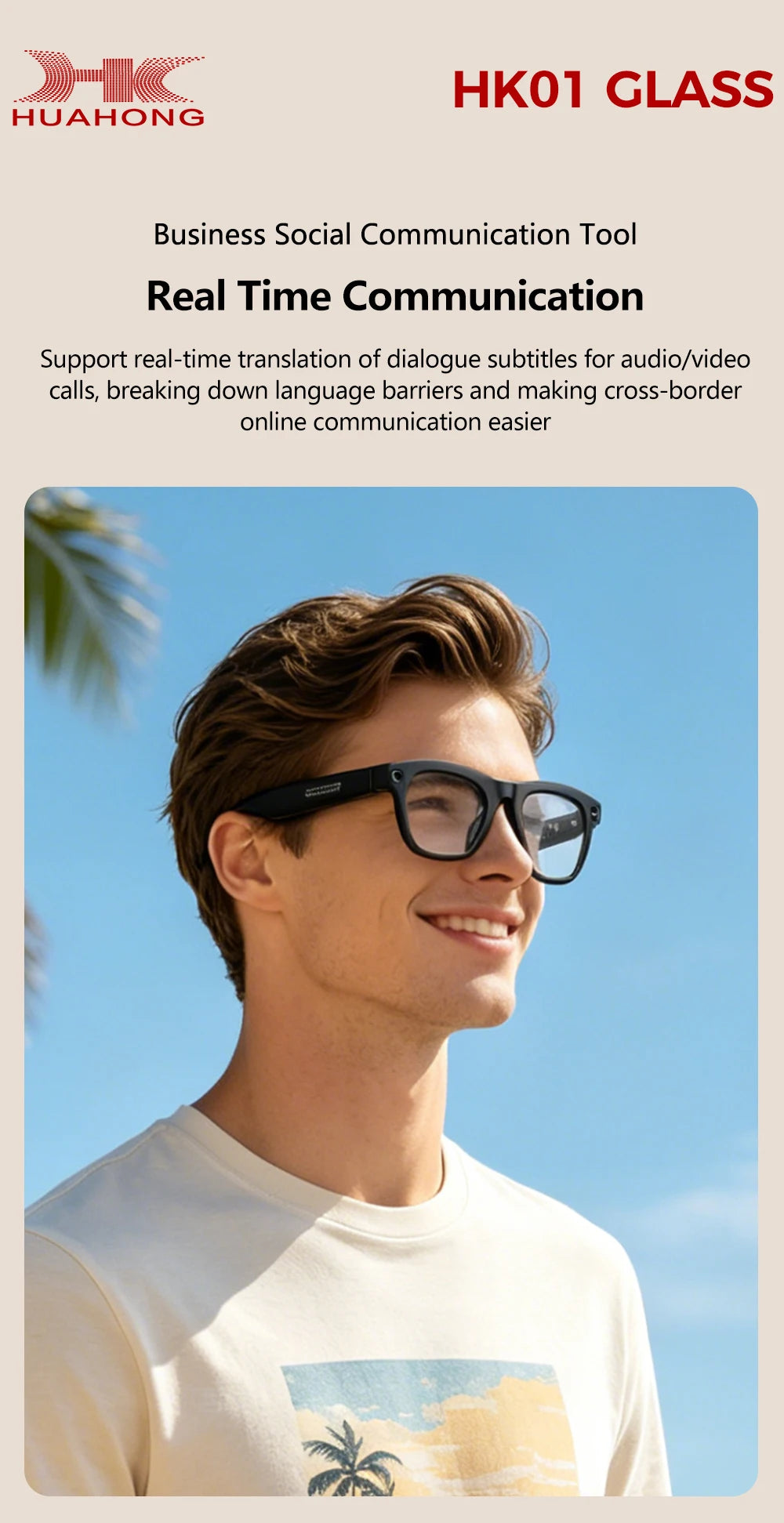 2026 AI Smart Glasses with 1300W Pixel Camera Live Streaming 130+Language Translation ChatGPT 32GB Music Call Glasses Men Women