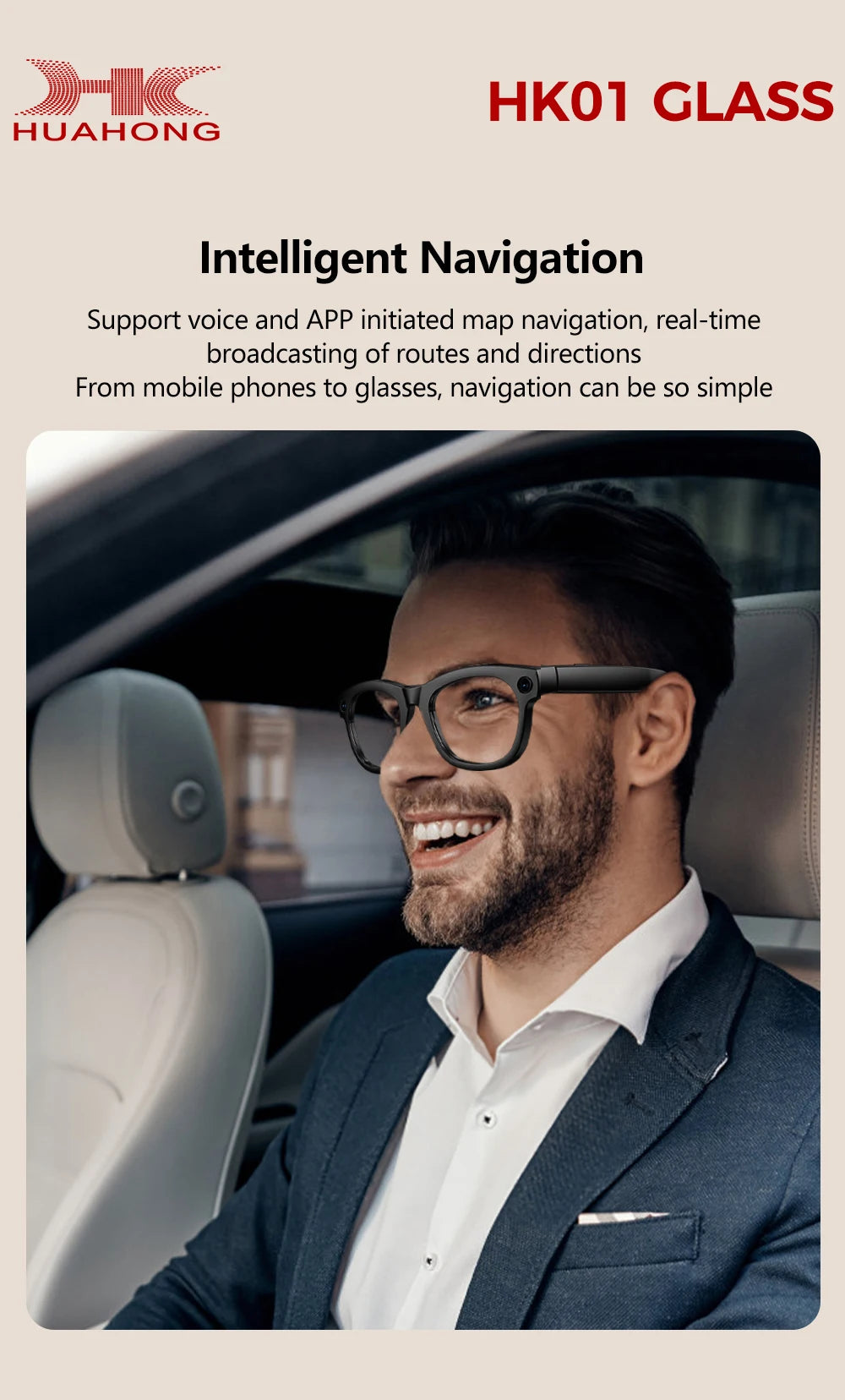 2026 AI Smart Glasses with 1300W Pixel Camera Live Streaming 130+Language Translation ChatGPT 32GB Music Call Glasses Men Women