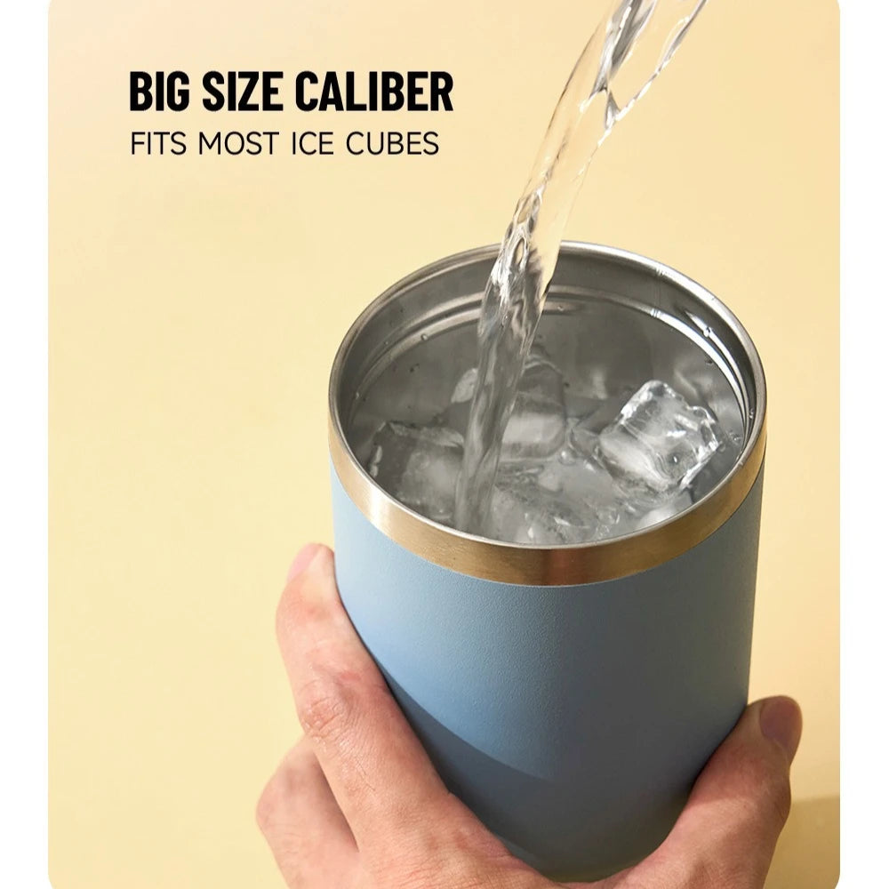 Tyeso 1200ML Handle Vacuum Flasks Cup Dual-Drink Coffee Mug Stainless Steel Ice Cup Car Bottle Hot Cold Retention Thermoses