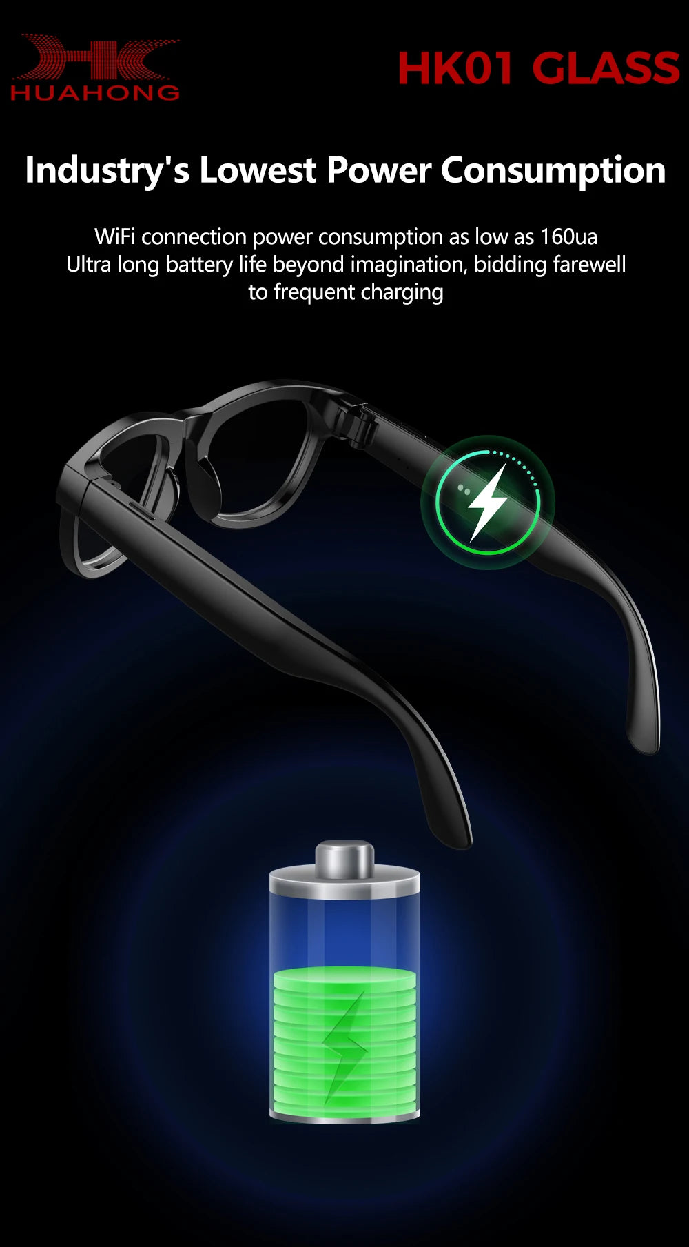 2026 AI Smart Glasses with 1300W Pixel Camera Live Streaming 130+Language Translation ChatGPT 32GB Music Call Glasses Men Women