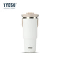 Tyeso 1200ML Handle Vacuum Flasks Cup Dual-Drink Coffee Mug Stainless Steel Ice Cup Car Bottle Hot Cold Retention Thermoses
