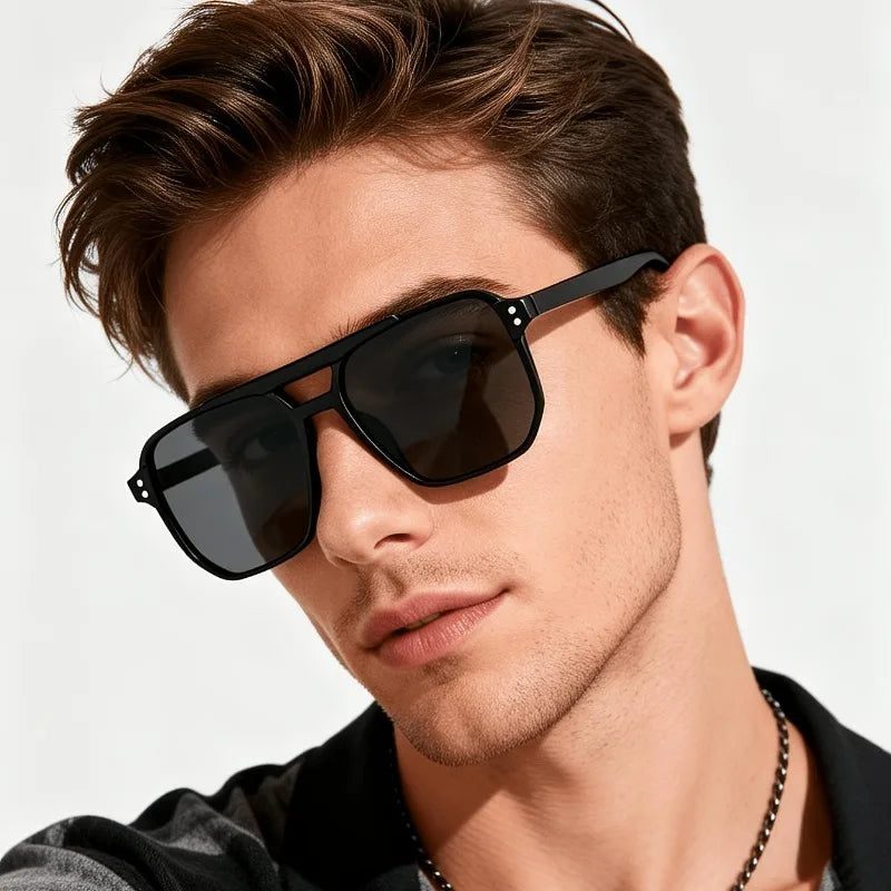 3Pcs Retro Colored Fashion Glasses Set, Stylish Decor Eyewear