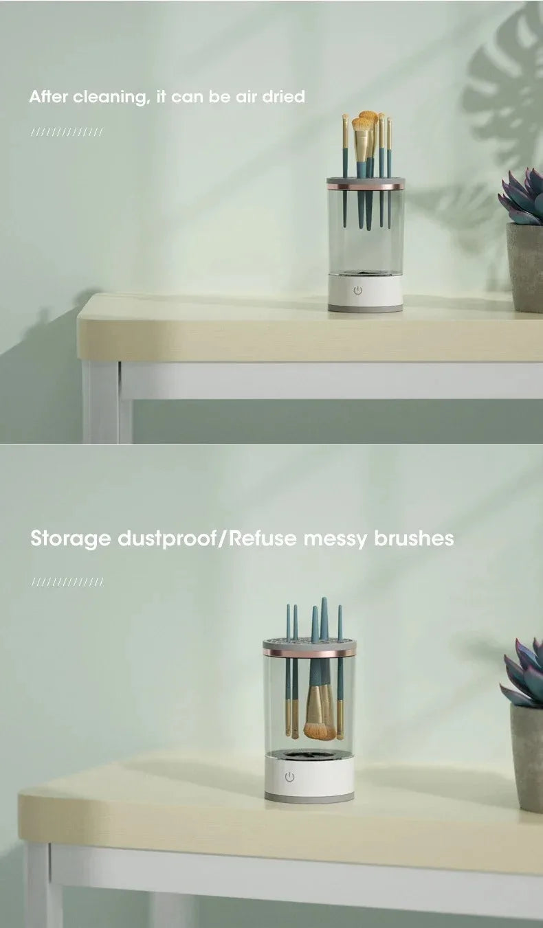 New Electric Automatic Rotating Makeup Brush Cleaner Cosmetic Brush Washing Machine