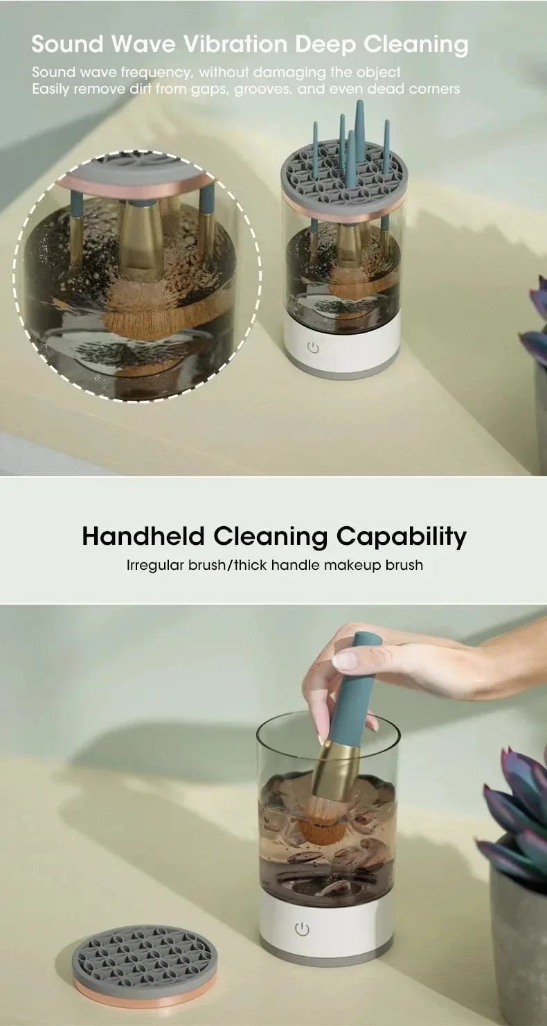 New Electric Automatic Rotating Makeup Brush Cleaner Cosmetic Brush Washing Machine