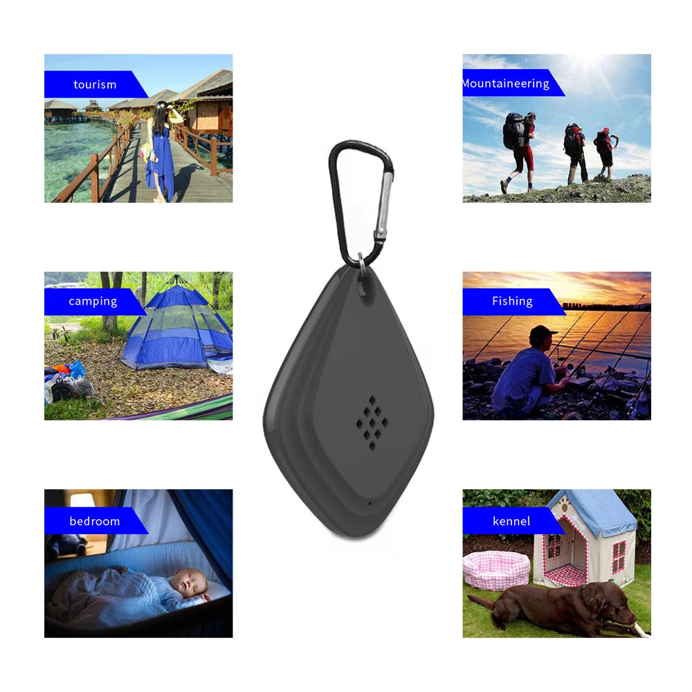 Electronic Mosquito Repeller Ultrasonic Pest Repeller for Child Pet Portable Pest Insect Fly Mouse Summer Camping Hiking Kitchen