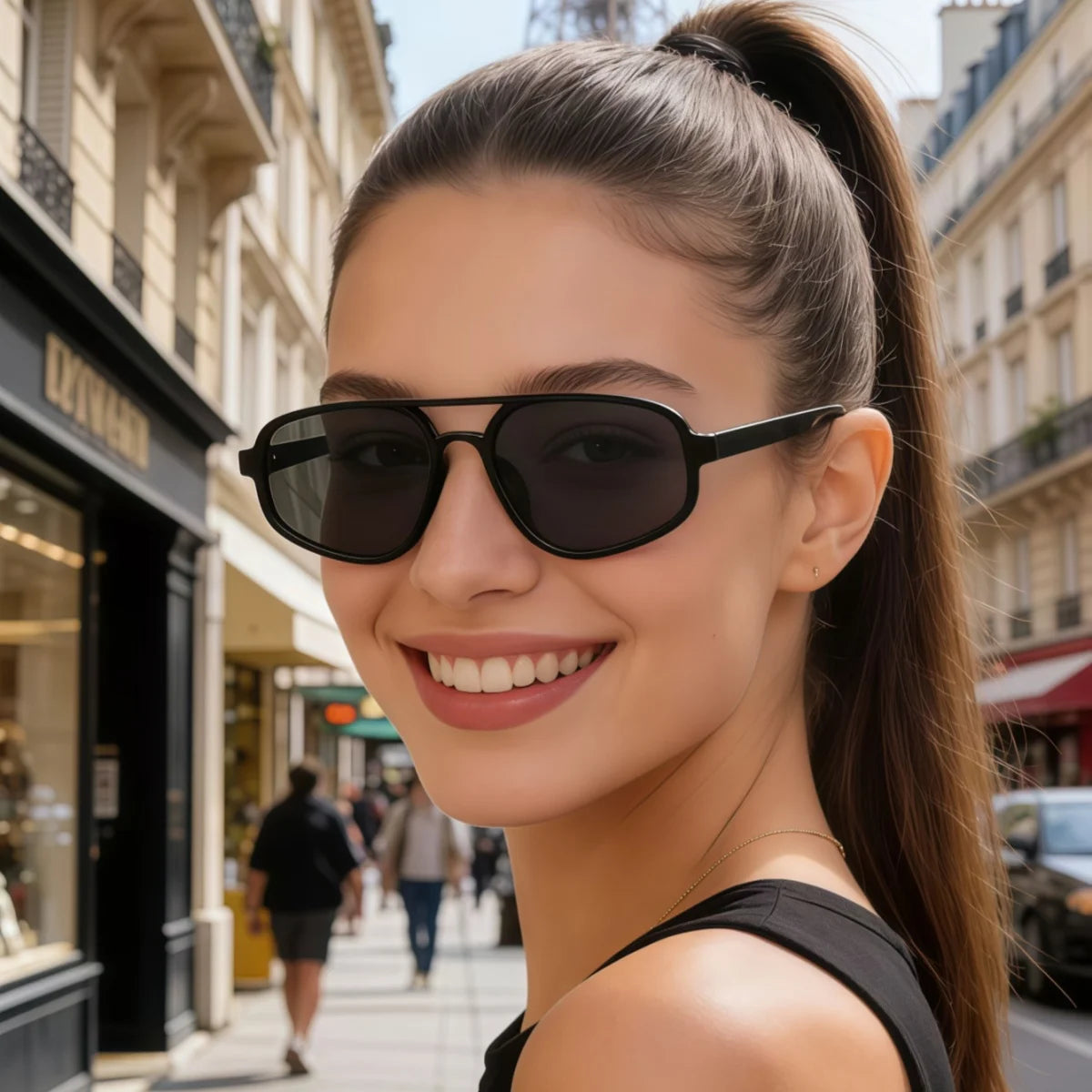 European and American retro style unisex Y2K unisex fashionable glasses trend versatile summer sun shading and UV protection lig