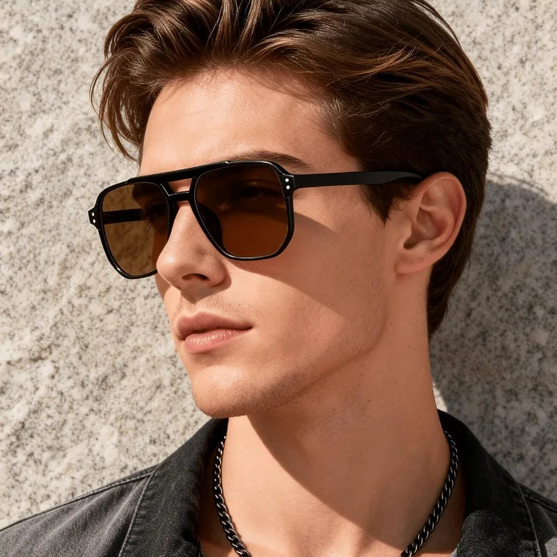 3Pcs Retro Colored Fashion Glasses Set, Stylish Decor Eyewear