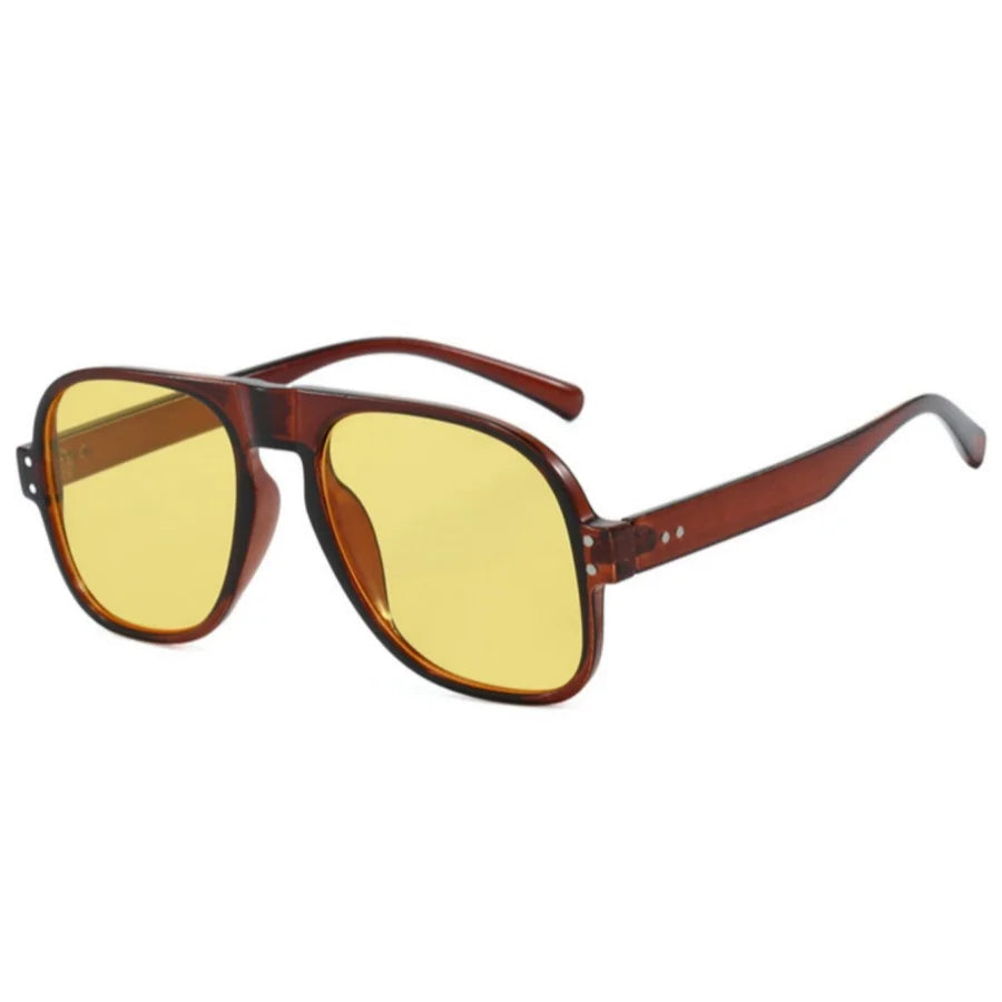 1PC Men’s Fashion Eyeglasses, New Model, Pilot Frame, Classic Business, Personalized, Trendy, Mature, Sturdy, Basic Style, Daily