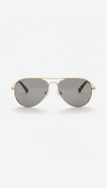 Lunettes de soleil aviateur or champagne